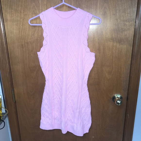Dolls Kill Sugar Thrillz  Pink Cardigan Sleeveless Dress Medium NWT - Picture 1 of 4